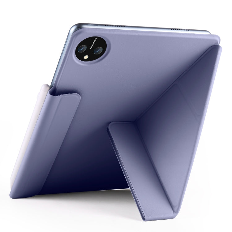 For Honor MagicPad 2 12.3 Fixed Buckle Magnetic Deformation Leather Tablet Case(Lavender Purple) - Honor by PMC TechLife | Online Shopping South Africa | PMC TechLife | Buy Now Pay Later Mobicred