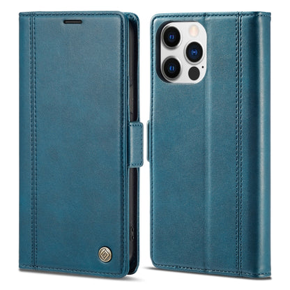 For iPhone 16 Pro LC.IMEEKE Skin-friendly Card Slots Leather Phone Case(Blue) - iPhone 16 Pro Cases by LC.IMEEKE | Online Shopping South Africa | PMC Jewellery | Buy Now Pay Later Mobicred