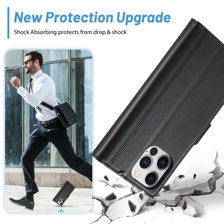 For iPhone 16 Pro Max LC.IMEEKE Skin-friendly Card Slots Leather Phone Case(Black) - free shipping - PMC TechLife - Order now!