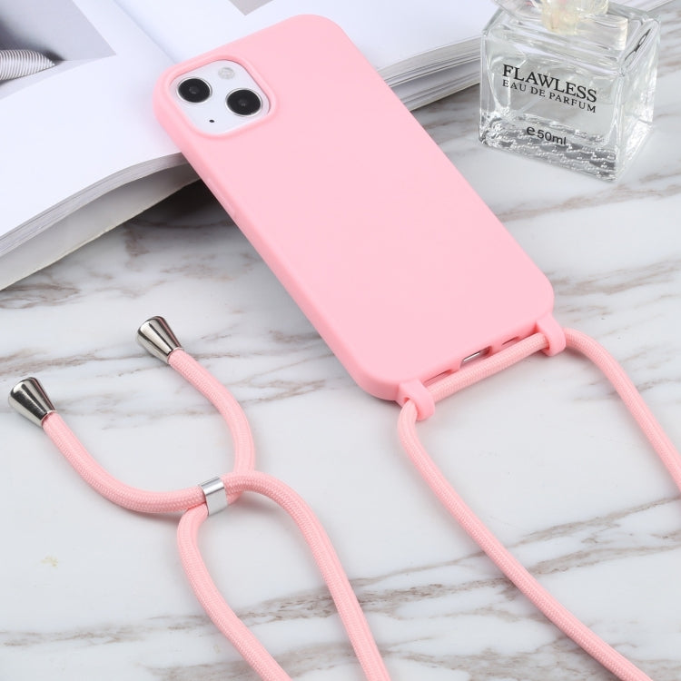 For iPhone 16 Pro Candy Colors TPU Protective Phone Case with Lanyard (Pink) - iPhone 16 Pro Cases by PMC TechLife | Online Shopping South Africa | PMC TechLife | Buy Now Pay Later Mobicred