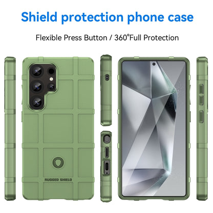 For Samsung Galaxy S25 Ultra 5G Full Coverage Shockproof TPU Phone Case(Green) - Galaxy S25 Ultra 5G Cases by PMC Jewellery | Online Shopping South Africa | PMC Jewellery | Buy Now Pay Later Mobicred