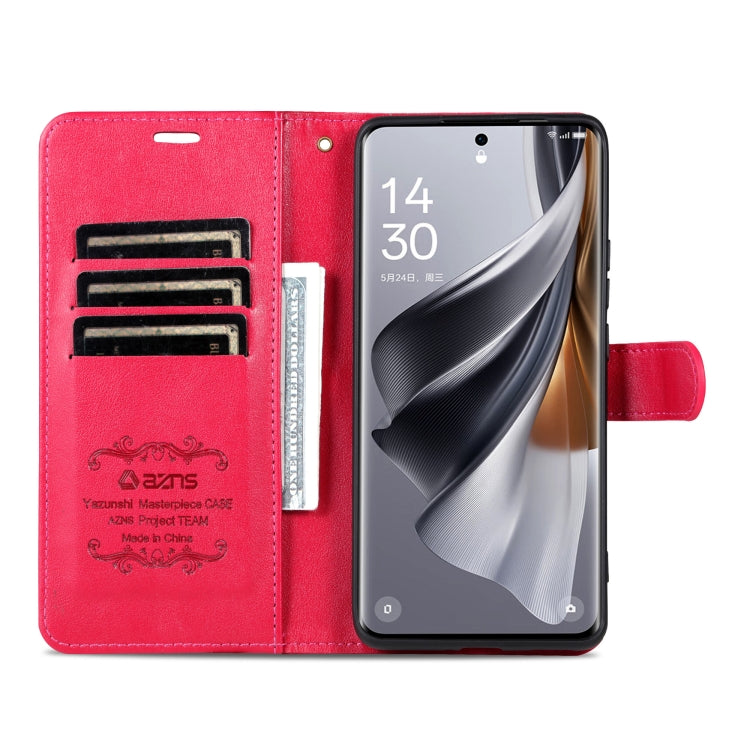 For Redmi K70 Ultra AZNS Sheepskin Texture Flip Leather Phone Case(Red) - free shipping - PMC Jewellery - Order now!