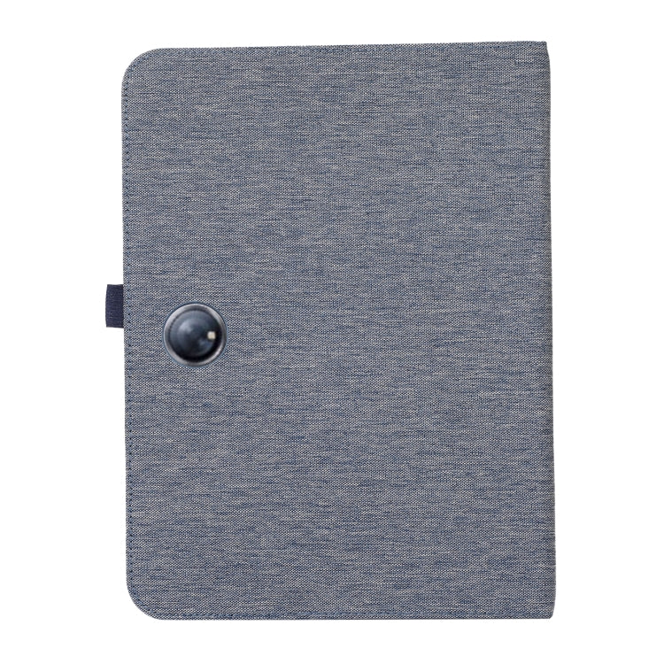 For OnePlus Pad Pro 12.1 Fabric Texture Horizontal Flip Leather Tablet Case(Blue) - free shipping - PMC TechLife - Order now!