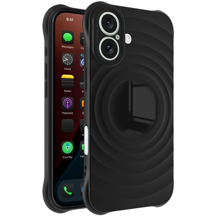 For iPhone 16 IMAK UC-6 Series Manbo Frosting Soft Phone Case(Black) - iPhone 16 Cases by imak | Online Shopping South Africa | PMC Jewellery | Buy Now Pay Later Mobicred