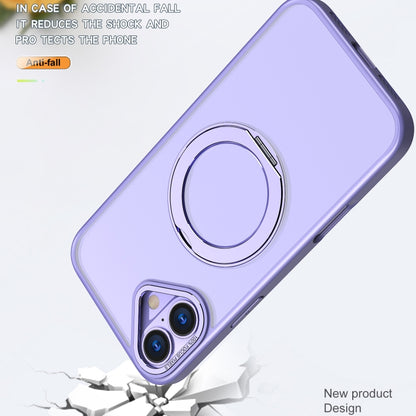 For iPhone 16 Wing Series MagSafe Magnetic Ring Holder Phone Case(Light Purple) - iPhone 16 Cases by PMC Jewellery | Online Shopping South Africa | PMC Jewellery | Buy Now Pay Later Mobicred