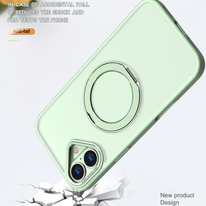 For iPhone 16 Wing Series MagSafe Magnetic Ring Holder Phone Case(Avocado Green) - iPhone 16 Cases by PMC Jewellery | Online Shopping South Africa | PMC Jewellery | Buy Now Pay Later Mobicred