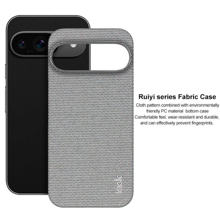 For Google Pixel 9 / 9 Pro imak Ruiyi Series Cloth Texture PU + PC Phone Case(Light Grey) - Google Cases by imak | Online Shopping South Africa | PMC Jewellery | Buy Now Pay Later Mobicred