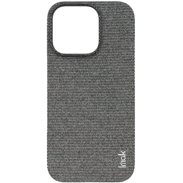 For iPhone 16 Pro Max imak Ruiyi Series Cloth Texture PU + PC Phone Case(Dark Grey) - iPhone 16 Pro Max Cases by imak | Online Shopping South Africa | PMC Jewellery | Buy Now Pay Later Mobicred