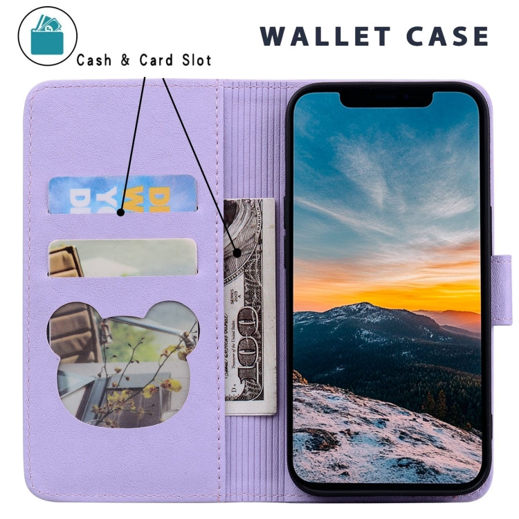 For Redmi K70 Ultra Cute Cat Embossed Leather Phone Case(Purple) - free shipping - PMC Jewellery - Order now!