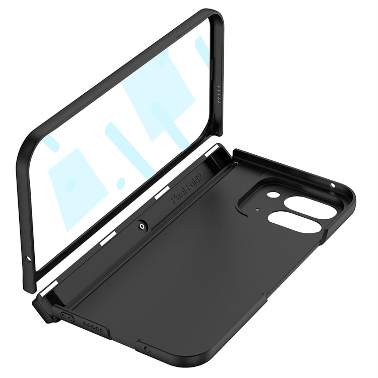 For Google Pixel 9 Pro Fold GKK Integrated Fold Hinge Card Slot Phone Case with Holder(Black) - free shipping - PMC Jewellery - Order now!