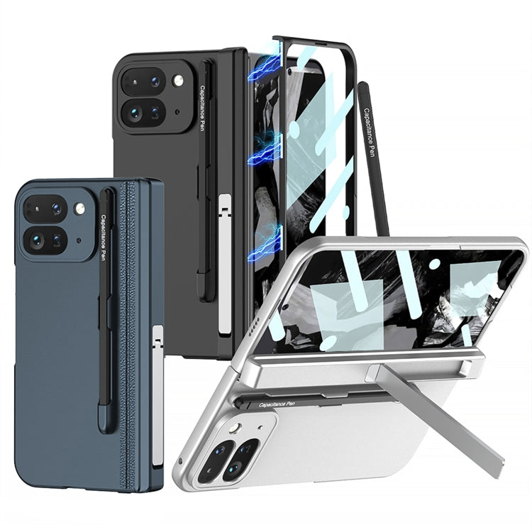 For Google Pixel 9 Pro Fold GKK Integrated Magnetic Full Coverage Flip Phone Case, Included Pen(Black) - free shipping - PMC Jewellery - Order now!