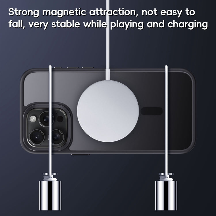 For iPhone 16 Plus Frosted MagSafe Magnetic Phone Case(Black) - free shipping - PMC Jewellery - Order now!