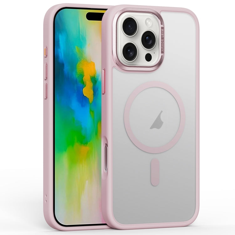 For iPhone 16 Pro Frosted MagSafe Magnetic Phone Case(Pink) - iPhone 16 Pro Cases by PMC Jewellery | Online Shopping South Africa | PMC Jewellery | Buy Now Pay Later Mobicred