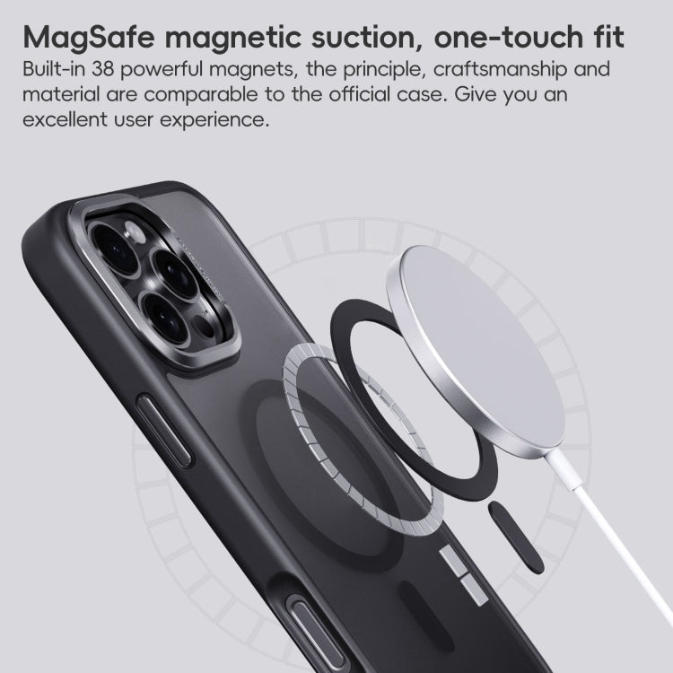 For iPhone 16 Pro Frosted MagSafe Magnetic Phone Case(Dark Green) - iPhone 16 Pro Cases by PMC Jewellery | Online Shopping South Africa | PMC Jewellery | Buy Now Pay Later Mobicred