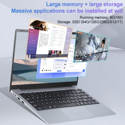 14 inch Windows 11 Laptop, 16GB+128GB, Gen 5th Intel Core i3 CPU, 180 Degree Rotation Axis(Silver) - Others by PMC Jewellery | Online Shopping South Africa | PMC Jewellery | Buy Now Pay Later Mobicred