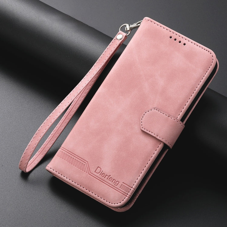 For Redmi K70 Ultra Dierfeng Dream Line TPU + PU Leather Phone Case(Pink) - Xiaomi Cases by PMC Jewellery | Online Shopping South Africa | PMC Jewellery | Buy Now Pay Later Mobicred