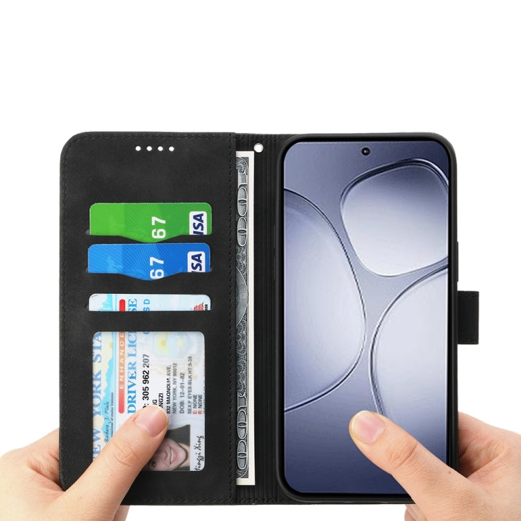 For Redmi K70 Ultra Dierfeng Dream Line TPU Hybrid PU Leather Phone Case(Black) - Xiaomi Cases by PMC Jewellery | Online Shopping South Africa | PMC Jewellery | Buy Now Pay Later Mobicred