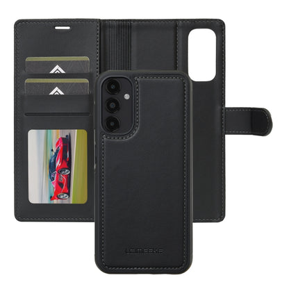 For Samsung Galaxy A14 4G / A14 5G LC.IMEEKE L2 Series Detachable Magsafe PU Phone Case with Lanyard(Black) - Galaxy Phone Cases by LC.IMEEKE | Online Shopping South Africa | PMC Jewellery | Buy Now Pay Later Mobicred