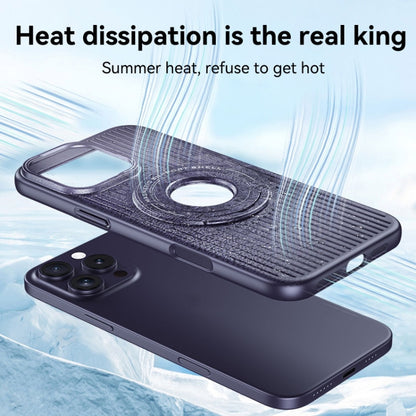 For iPhone 16 Pro Cooling MagSafe Magnetic Phone Case with Trolley Bracket(Black) - iPhone 16 Pro Cases by PMC Jewellery | Online Shopping South Africa | PMC Jewellery | Buy Now Pay Later Mobicred