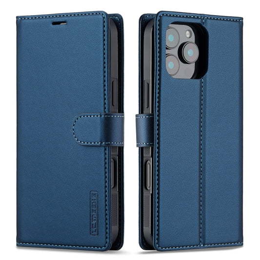 For iPhone 16 Pro LC.IMEEKE L2 Series Detachable Magsafe PU Phone Case with Lanyard(Blue) - iPhone 16 Pro Cases by LC.IMEEKE | Online Shopping South Africa | PMC Jewellery | Buy Now Pay Later Mobicred