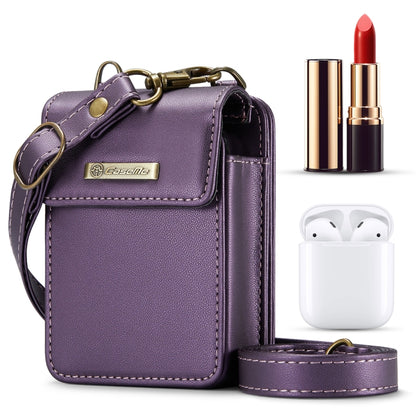 CaseMe Me50 Mini Universal Bag for Apple and Samsung Headphones + Lipstick(Purple) - For AirPods 1/2 by CaseMe | Online Shopping South Africa | PMC Jewellery | Buy Now Pay Later Mobicred