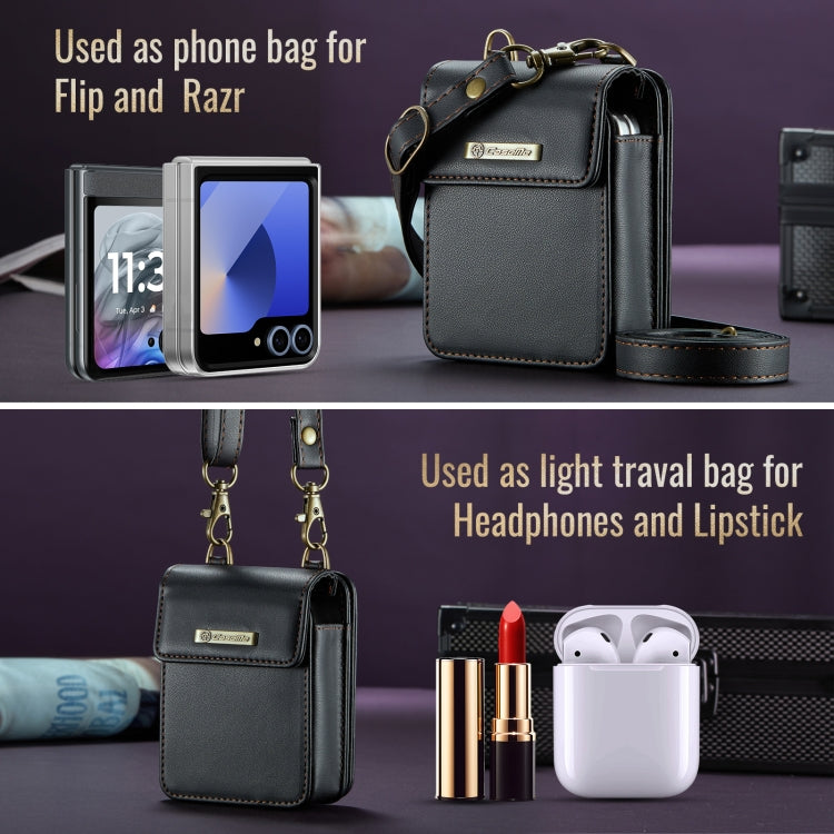 CaseMe Me50 Mini Universal Bag for Apple and Samsung Headphones + Lipstick(Black) - For AirPods 1/2 by CaseMe | Online Shopping South Africa | PMC Jewellery | Buy Now Pay Later Mobicred