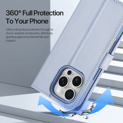 For iPhone 16 Pro Max DUX DUCIS Lawa Series 2 in 1 Wallet Zipper Detachable MagSafe Phone Case with Lanyard(Light Blue) - iPhone 16 Pro Max Cases by DUX DUCIS | Online Shopping South Africa | PMC Jewellery | Buy Now Pay Later Mobicred