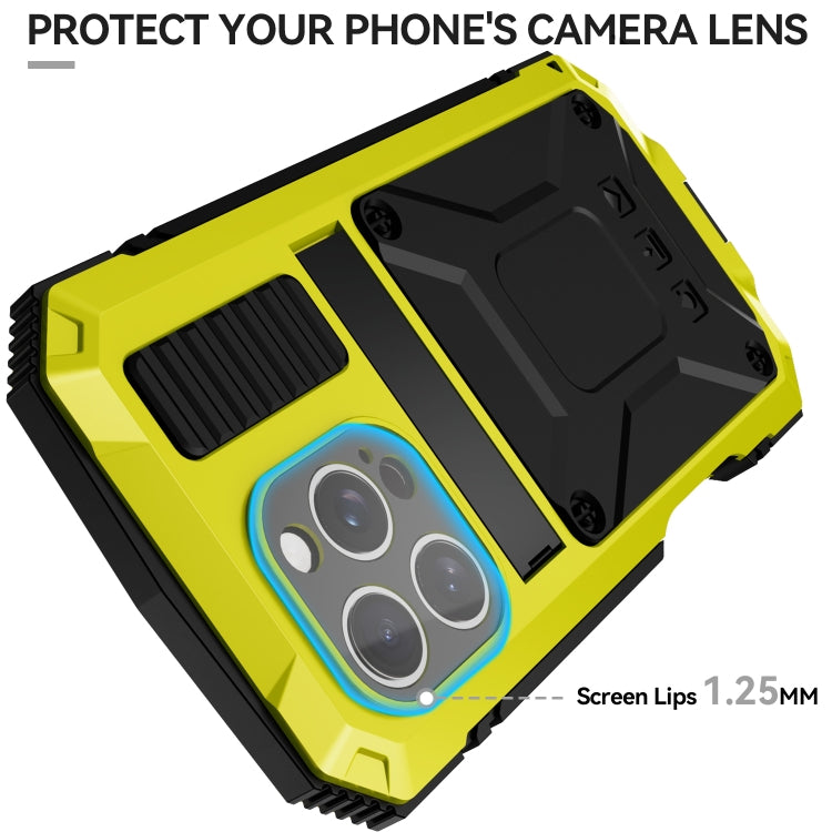 For iPhone 16 Pro Max R-JUST Life Waterproof Dustproof Shockproof Phone Case(Yellow) - free shipping - PMC Jewellery - Order now!