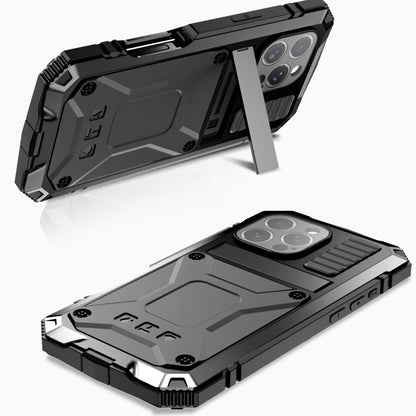 For iPhone 16 Pro R-JUST Life Waterproof Dustproof Shockproof Phone Case(Black) - iPhone 16 Pro Cases by R-JUST | Online Shopping South Africa | PMC Jewellery | Buy Now Pay Later Mobicred