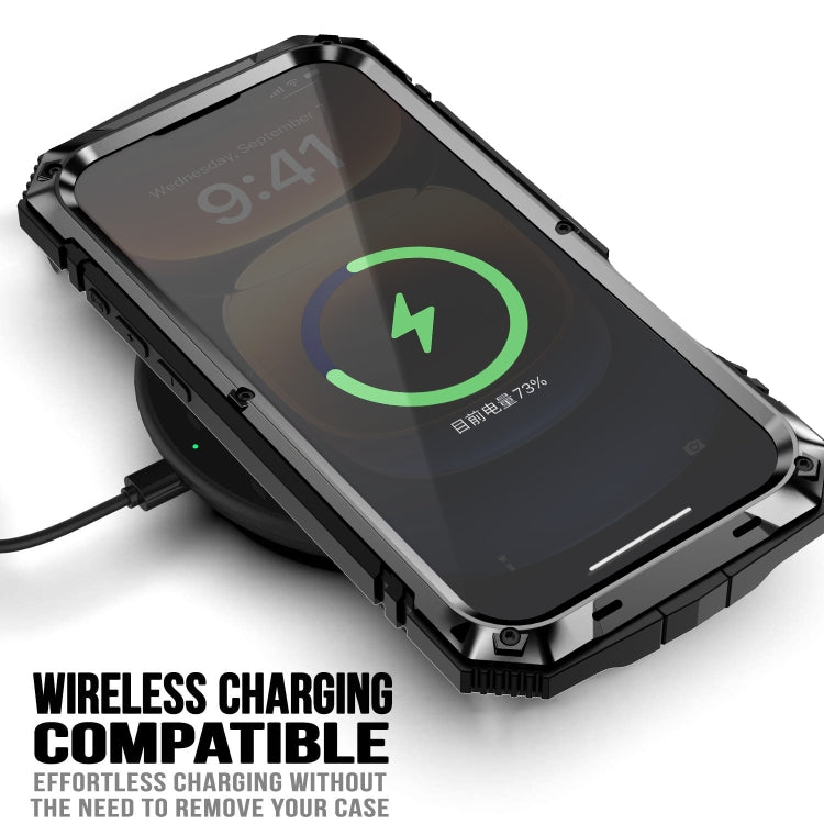 For iPhone 16 Pro R-JUST Life Water-resistant Dustproof Shockproof Phone Case(Black) - iPhone 16 Pro Cases by R-JUST | Online Shopping South Africa | PMC Jewellery | Buy Now Pay Later Mobicred