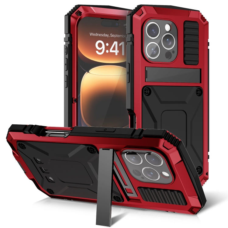 For iPhone 16 Pro R-JUST Life Water-resistant Dustproof Shockproof Phone Case(Red) - free shipping - PMC Jewellery - Order now!