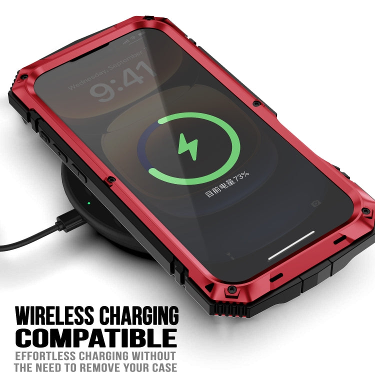 For iPhone 16 Pro R-JUST Life Water-resistant Dustproof Shockproof Phone Case(Red) - free shipping - PMC Jewellery - Order now!
