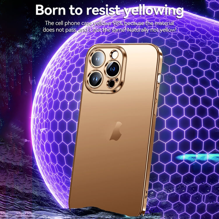 For iPhone 16 SULADA Natural Color Series Electroplating Frosted TPU Phone Case(Gold) - iPhone 16 Cases by SULADA | Online Shopping South Africa | PMC Jewellery | Buy Now Pay Later Mobicred