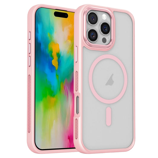 For iPhone 16 Pro Max Breathable Skin Feel Frosted MagSafe Magnetic Phone Case(Pink) - iPhone 16 Pro Max Cases by PMC Jewellery | Online Shopping South Africa | PMC Jewellery | Buy Now Pay Later Mobicred