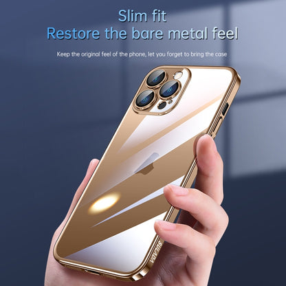 For iPhone 16 Pro Max SULADA JINGJIA Series Lens Protector Hard PC Phone Case(Gold) - iPhone 16 Pro Max Cases by SULADA | Online Shopping South Africa | PMC Jewellery | Buy Now Pay Later Mobicred