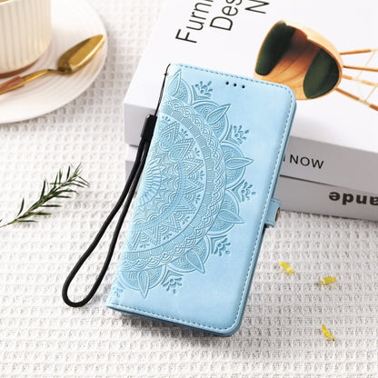 For Samsung Galaxy S25 Ultra 5G Skin Feel Totem Embossed Leather Phone Case(Blue) - Galaxy S25 Ultra 5G Cases by PMC Jewellery | Online Shopping South Africa | PMC Jewellery | Buy Now Pay Later Mobicred