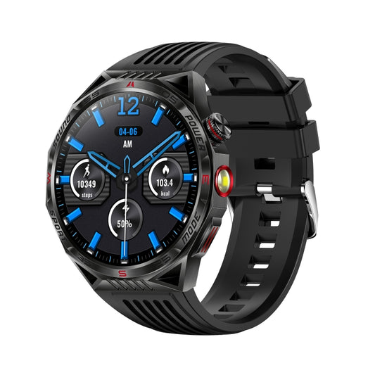 HT28 1.85 inch Silicone Strap IP68 Waterproof Smart Watch, Support Sleep Monitoring(Black) - Smart Watches by PMC Jewellery | Online Shopping South Africa | PMC Jewellery | Buy Now Pay Later Mobicred