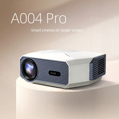 AUN A004 Pro 1920 x 1080P 9000Lumen Android 9.0 Portable LCD Projector, AU Plug(White) - LED Projector by AUN | Online Shopping South Africa | PMC Jewellery | Buy Now Pay Later Mobicred