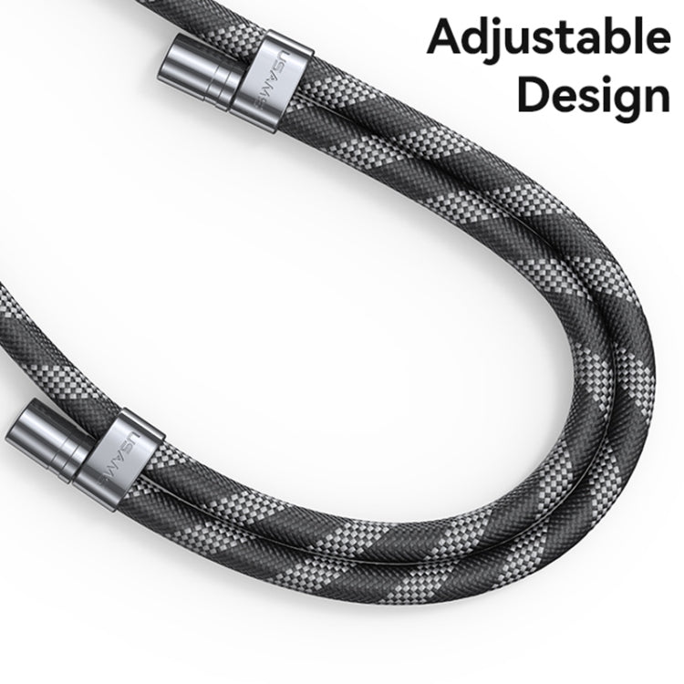 USAMS ZB316 Adjustable Phone Rope(Black) - Lanyards & Wrist Straps by USAMS | Online Shopping South Africa | PMc TechLife | Buy Now Pay Later Mobicred