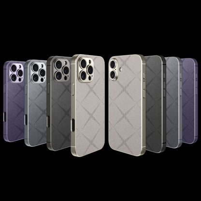 For iPhone 16 GKK Asterism Metal Paint Skin Feel Leather Full Coverage Phone Case(Mountain Gray) - iPhone 16 Cases by GKK | Online Shopping South Africa | PMC Jewellery | Buy Now Pay Later Mobicred