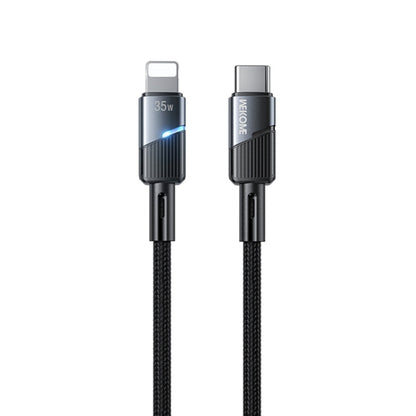 WK WDC-37 Intelligent Power-off 1m PD35W Type-C to 8 Pin Fast Charging Data Cable(Black) - 2 in 1 Cable by WK | Online Shopping South Africa | PMC Jewellery | Buy Now Pay Later Mobicred