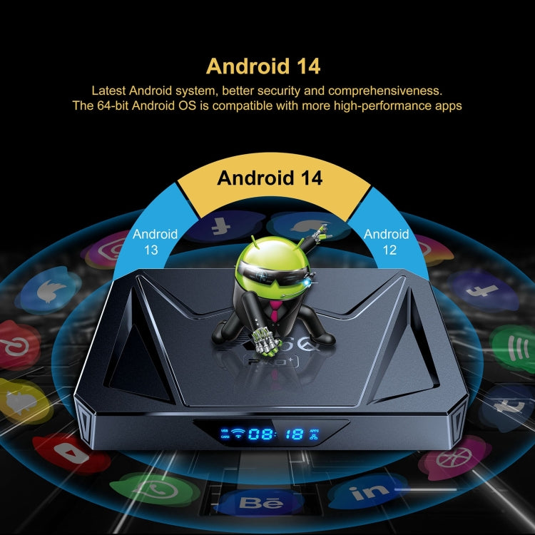 X96Q Pro+ Cortex-A55 Android 14 Octa-core CPU 4K HD Internet Set-top Box, RAM:2GB+16GB(UK Plug) - Others by PMC Jewellery | Online Shopping South Africa | PMC Jewellery | Buy Now Pay Later Mobicred