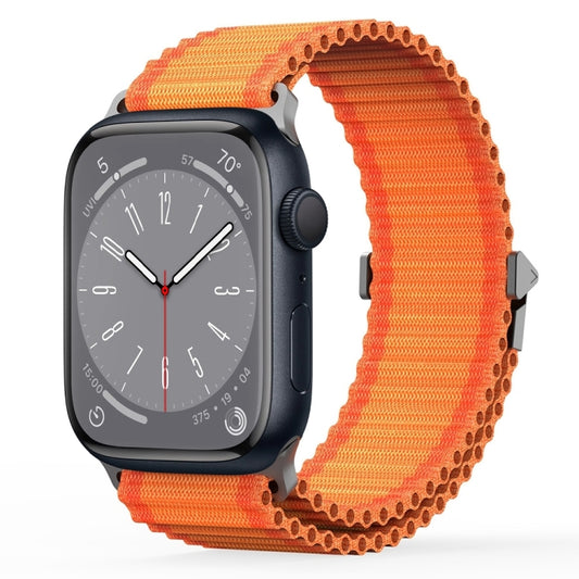 For Apple Watch Series 8 45mm DUX DUCIS YC Series Ocean Nylon Watch Band(Orange) - Watch Bands by DUX DUCIS | Online Shopping South Africa | PMC Jewellery | Buy Now Pay Later Mobicred