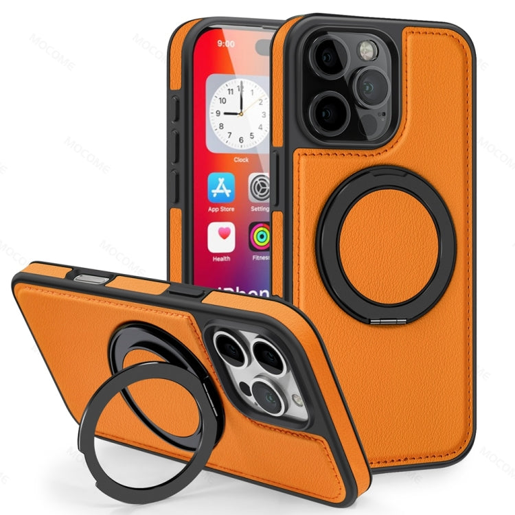 For iPhone 16 Pro Max Yashi 360 Degree Rotating MagSafe Holder Phone Case(Orange) - iPhone 16 Pro Max Cases by PMC Jewellery | Online Shopping South Africa | PMC Jewellery | Buy Now Pay Later Mobicred