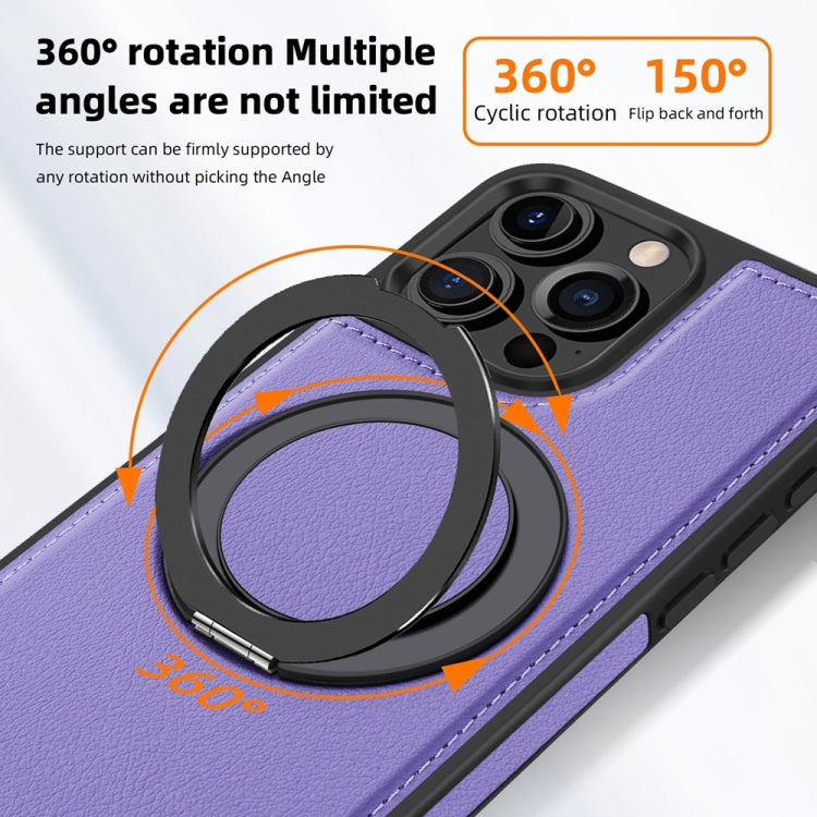 For iPhone 16 Yashi 360 Degree Rotating MagSafe Holder Phone Case(Purple) - iPhone 16 Cases by PMC Jewellery | Online Shopping South Africa | PMC Jewellery | Buy Now Pay Later Mobicred