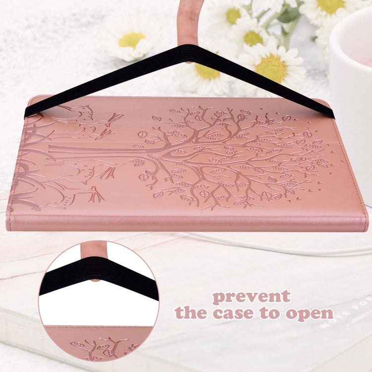 For Honor Pad X9 Tree & Deer Embossed Leather Tablet Case(Pink) - free shipping - PMC TechLife - Order now!