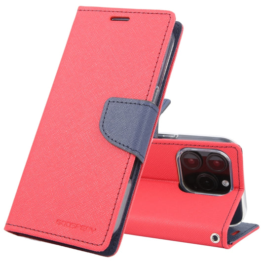 For iPhone 16 Pro Max GOOSPERY FANCY DIARY Cross Texture Leather Phone Case(Red) - iPhone 16 Pro Max Cases by GOOSPERY | Online Shopping South Africa | PMC Jewellery | Buy Now Pay Later Mobicred