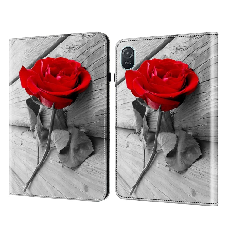 For Honor Pad 8 Crystal Texture Painted Leather Tablet Case(Rose) - free shipping - PMC TechLife - Order now!