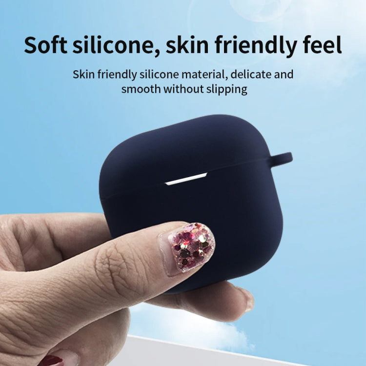 For AirPods 4 Silicone Earphone Protective Case with Hook(Black) - For AirPods 4 by PMC Jewellery | Online Shopping South Africa | PMC Jewellery | Buy Now Pay Later Mobicred