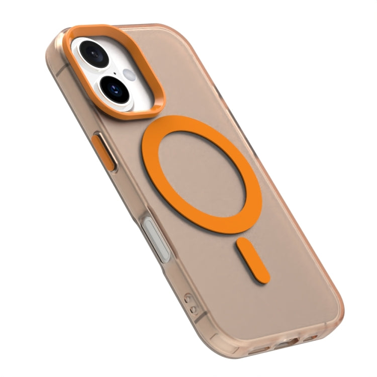 For iPhone 16 Plus Candy Magsafe PC Hybrid TPU Phone Case(Orange) - iPhone 16 Plus Cases by PMC Jewellery | Online Shopping South Africa | PMC Jewellery | Buy Now Pay Later Mobicred